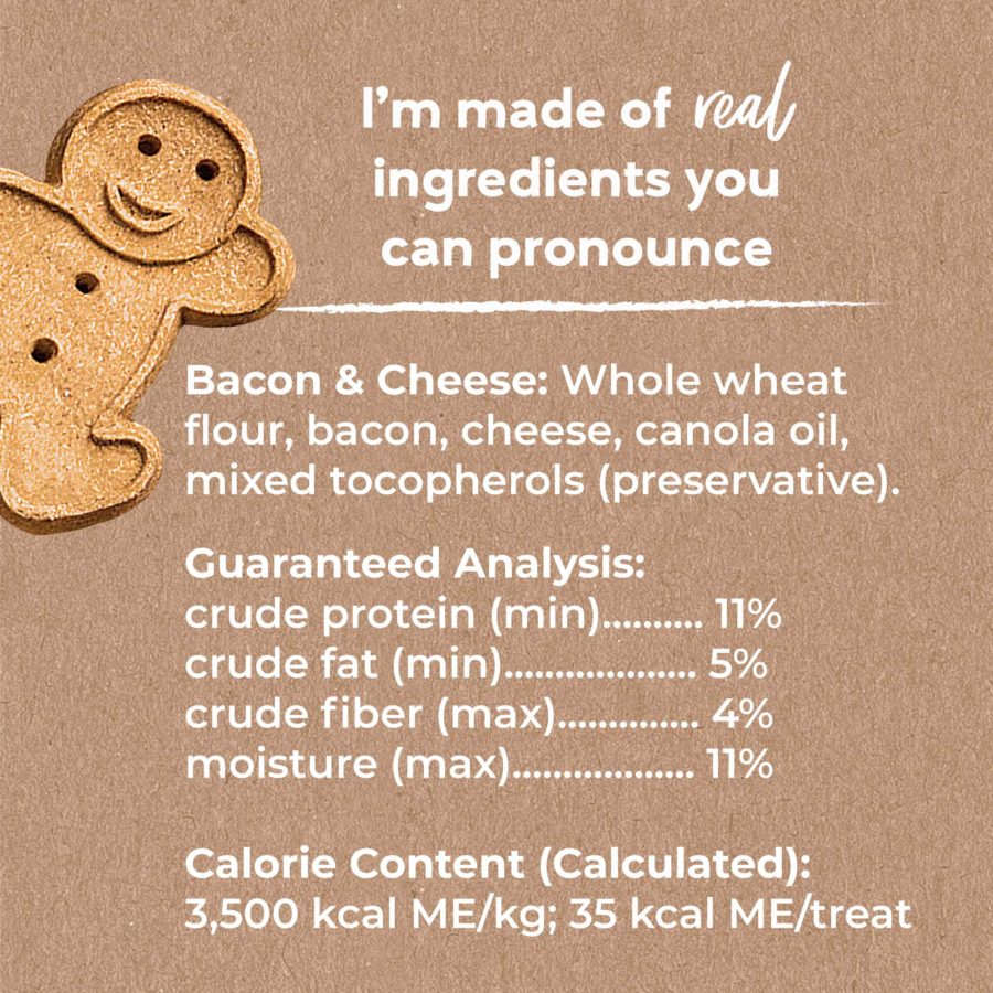 Healthy Whole Grain Oven Baked Treats: Bacon & Cheese - Buddy Biscuit