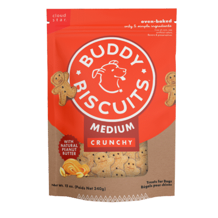 Buddy Biscuits Crunchy Medium Dog Treats: Peanut Butter